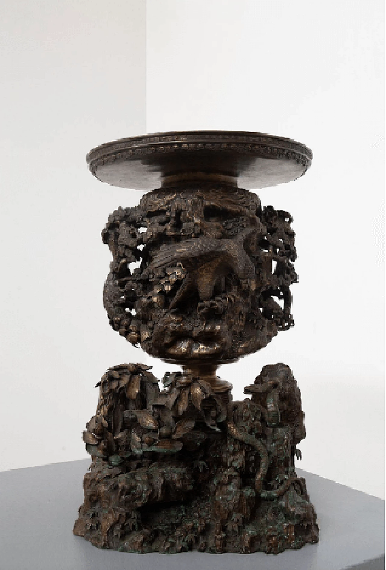 Japanese patinated bronze incense burner, 19th century 2