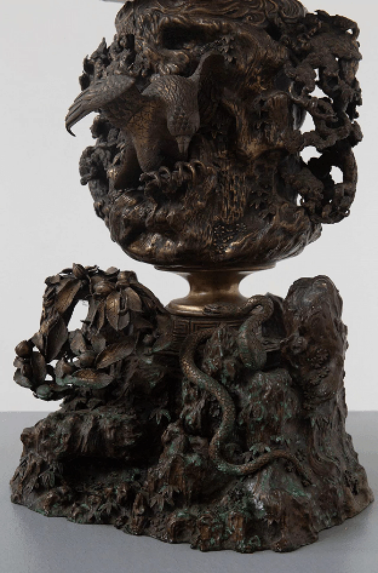 Japanese patinated bronze incense burner, 19th century 5