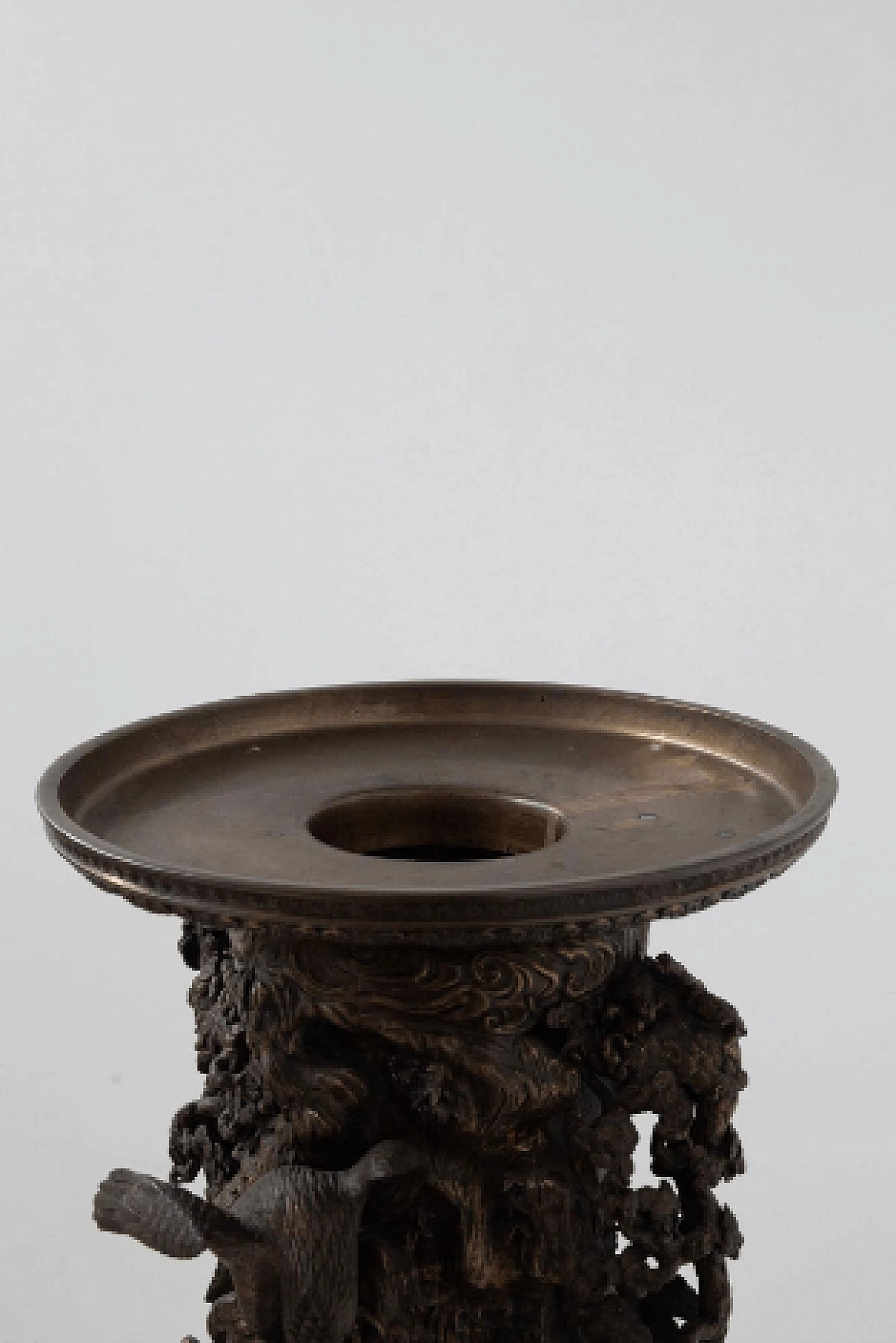 Japanese patinated bronze incense burner, 19th century 12