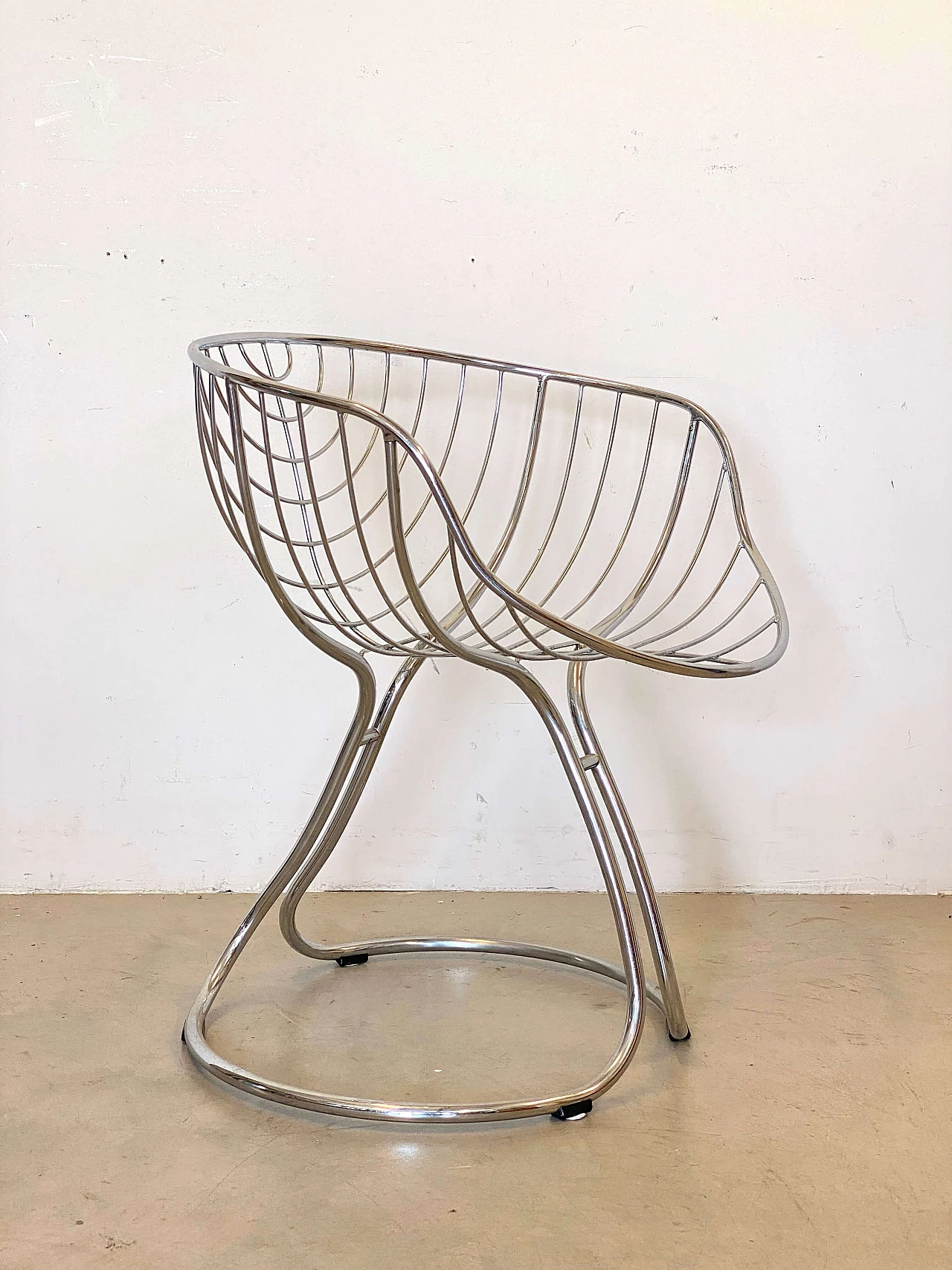Pan Am chair in chrome-plated steel by Gastone Rinaldi for Rima, 1960s 2
