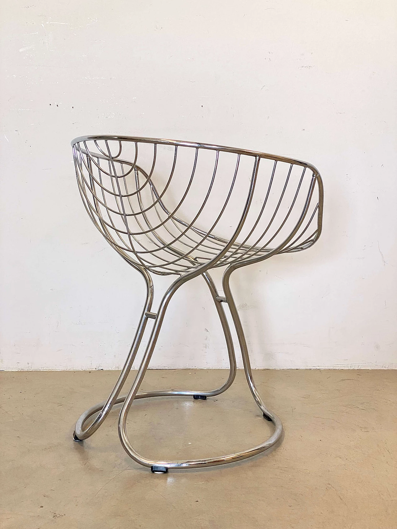 Pan Am chair in chrome-plated steel by Gastone Rinaldi for Rima, 1960s 4