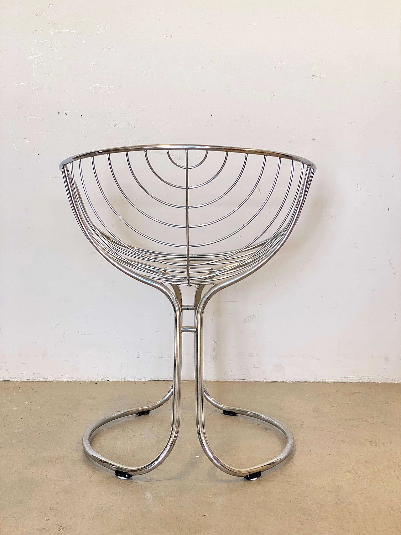 Pan Am chair in chrome-plated steel by Gastone Rinaldi for Rima, 1960s 5