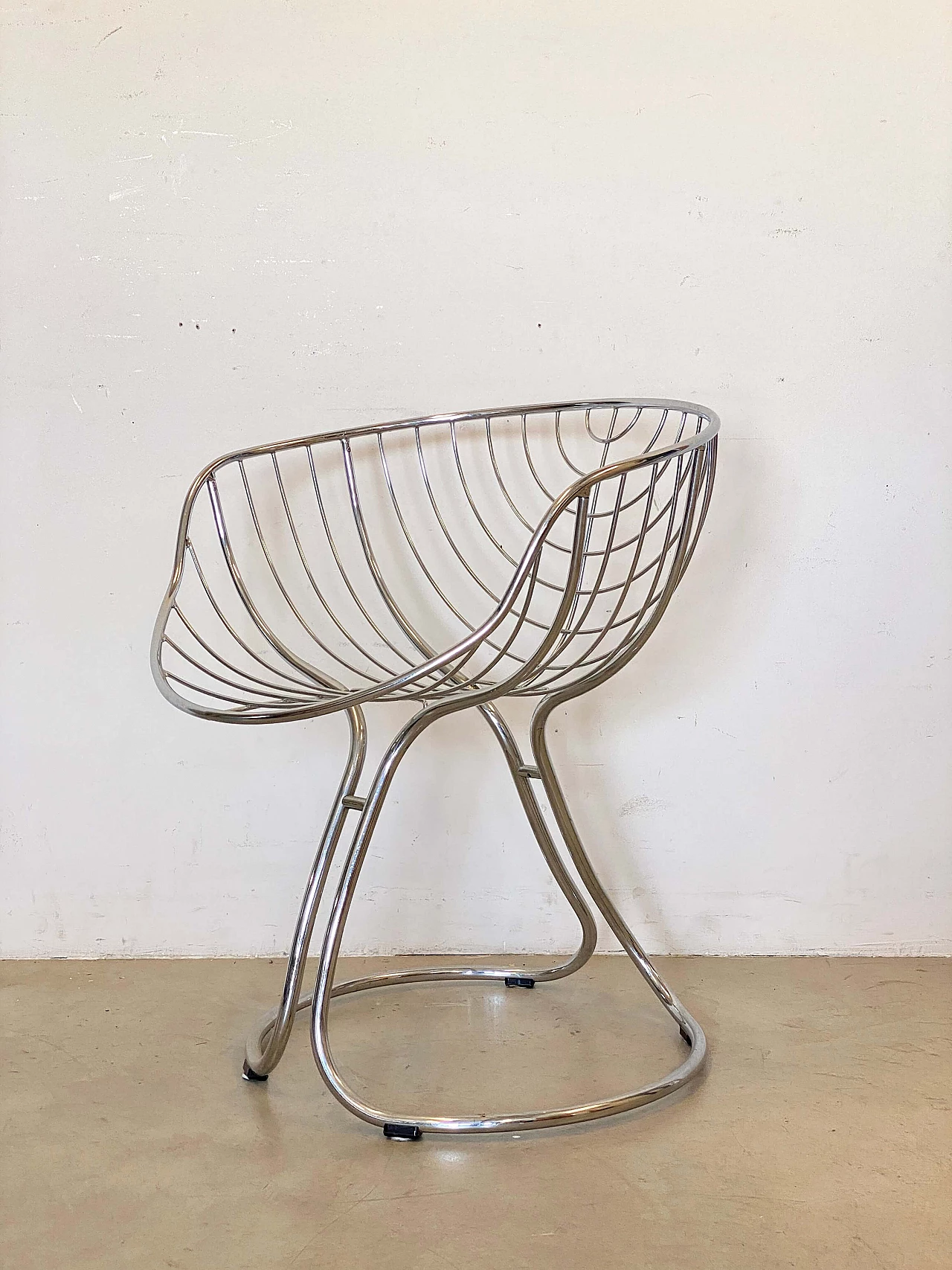 Pan Am chair in chrome-plated steel by Gastone Rinaldi for Rima, 1960s 8