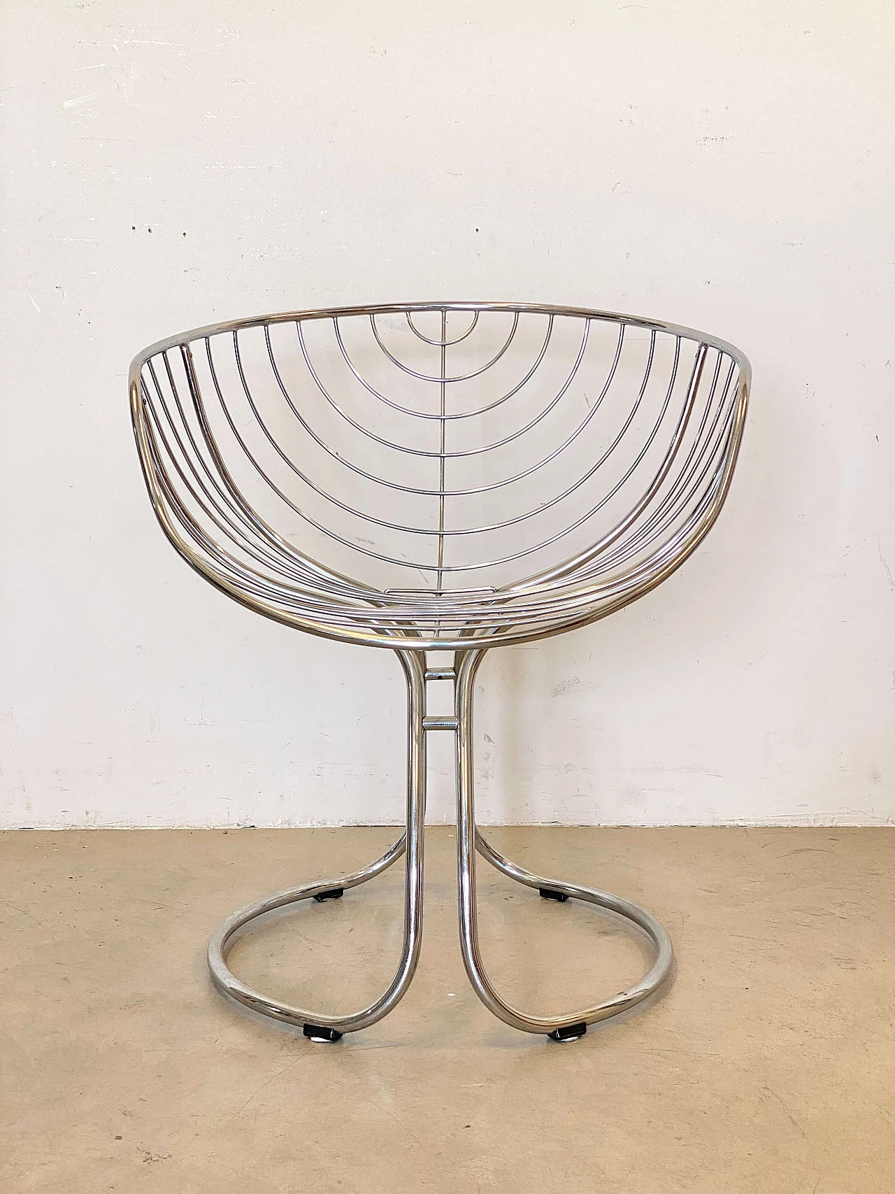Pan Am chair in chrome-plated steel by Gastone Rinaldi for Rima, 1960s 9