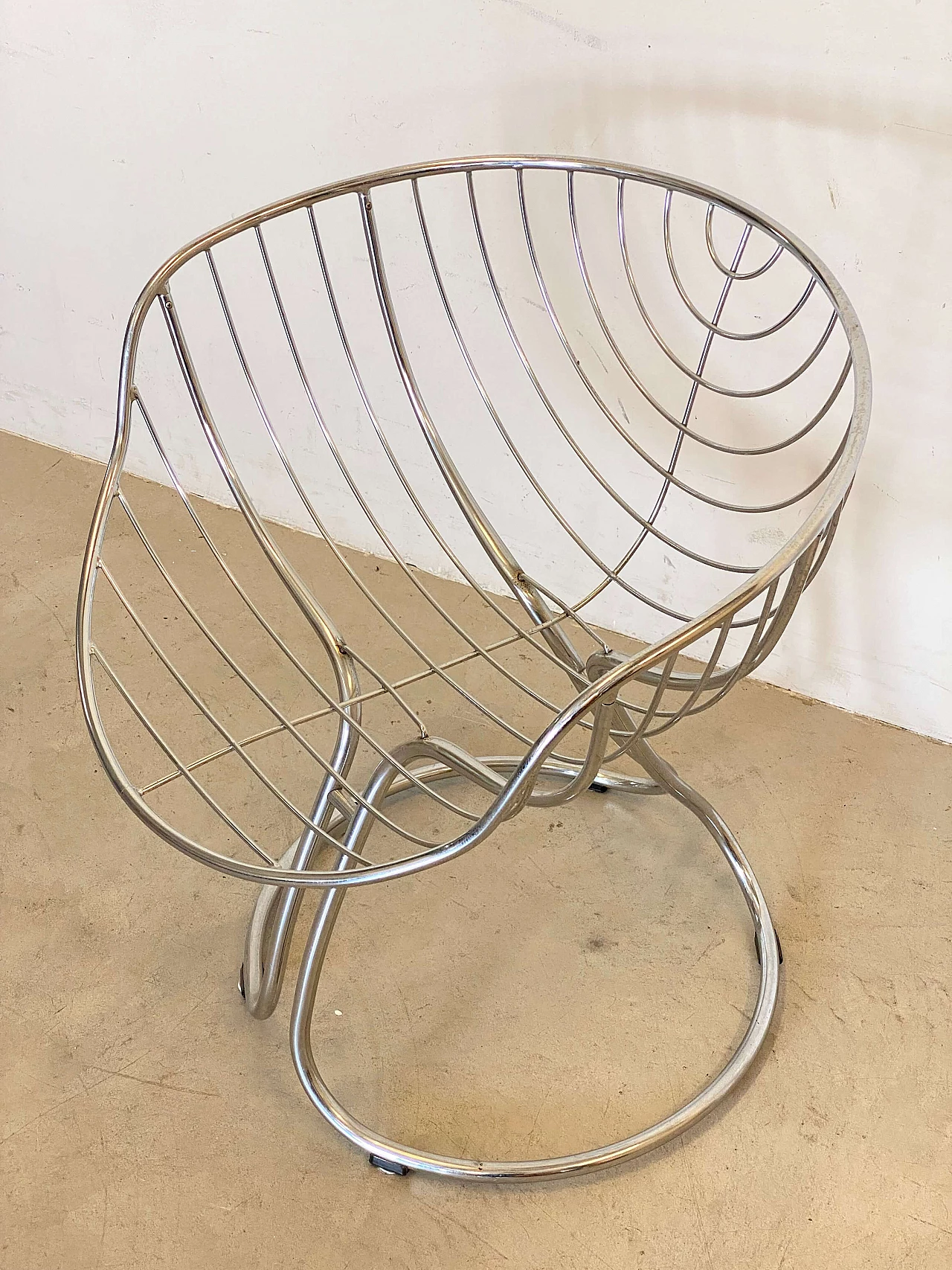 Pan Am chair in chrome-plated steel by Gastone Rinaldi for Rima, 1960s 10