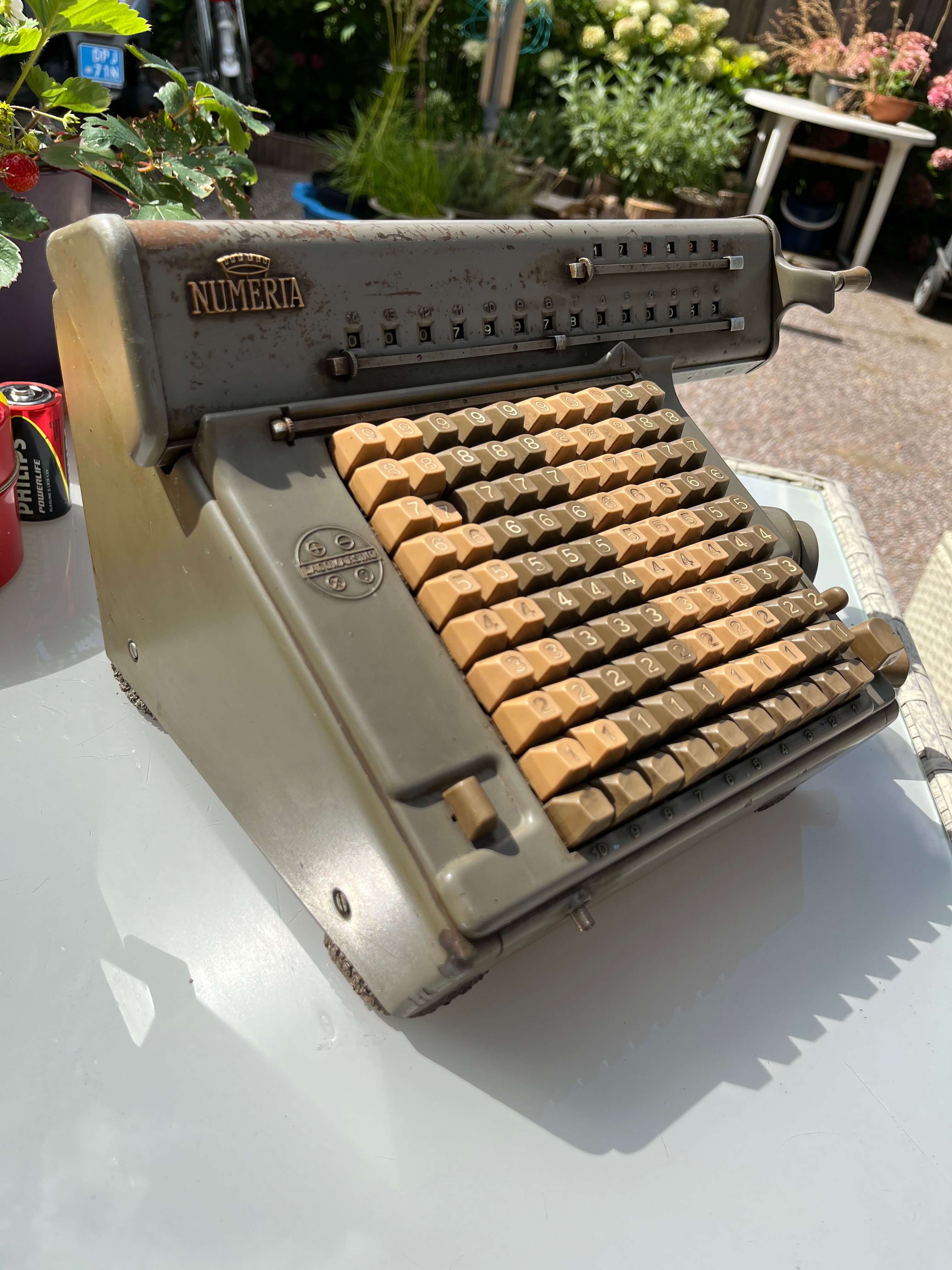 雑貨 DLMBN☆若 ビンテージ 機械式計算機 LAGOMARSINO NUMERIA Model 