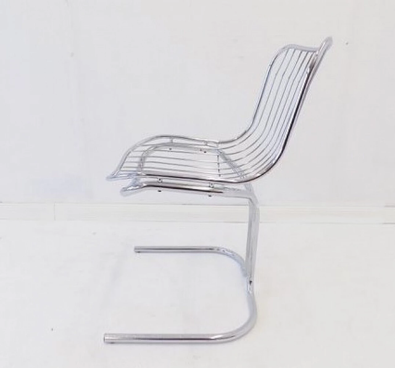 Radiofreccia chair in chrome-plated tubular steel by Gastone Rinaldi for Rima, 1970s 13
