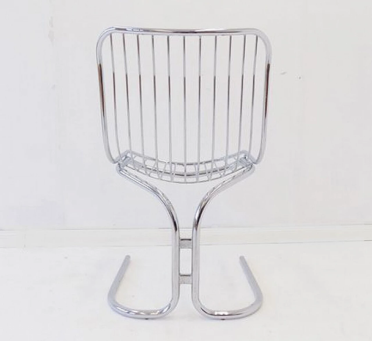 Radiofreccia chair in chrome-plated tubular steel by Gastone Rinaldi for Rima, 1970s 14