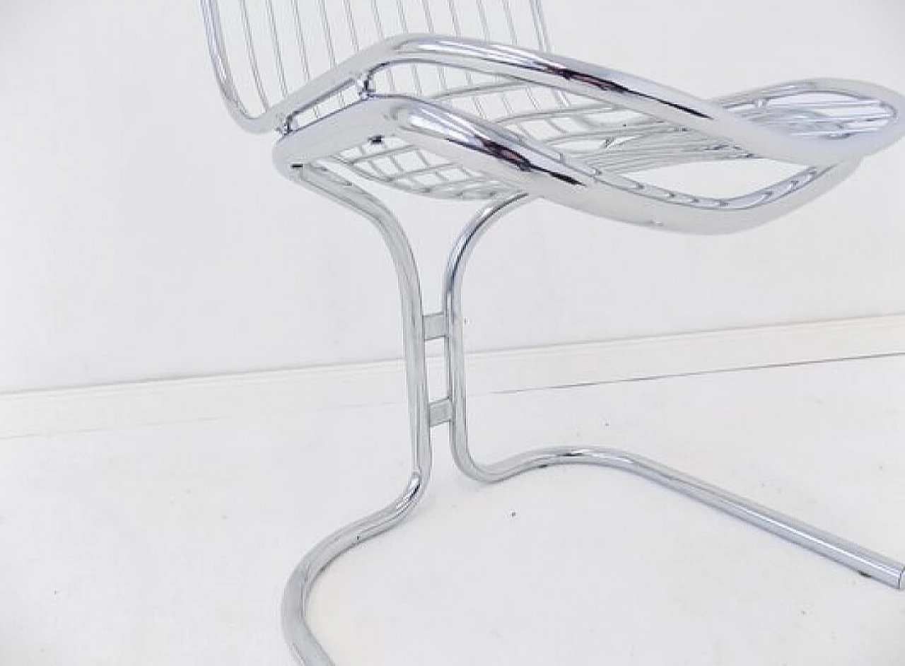 Radiofreccia chair in chrome-plated tubular steel by Gastone Rinaldi for Rima, 1970s 16