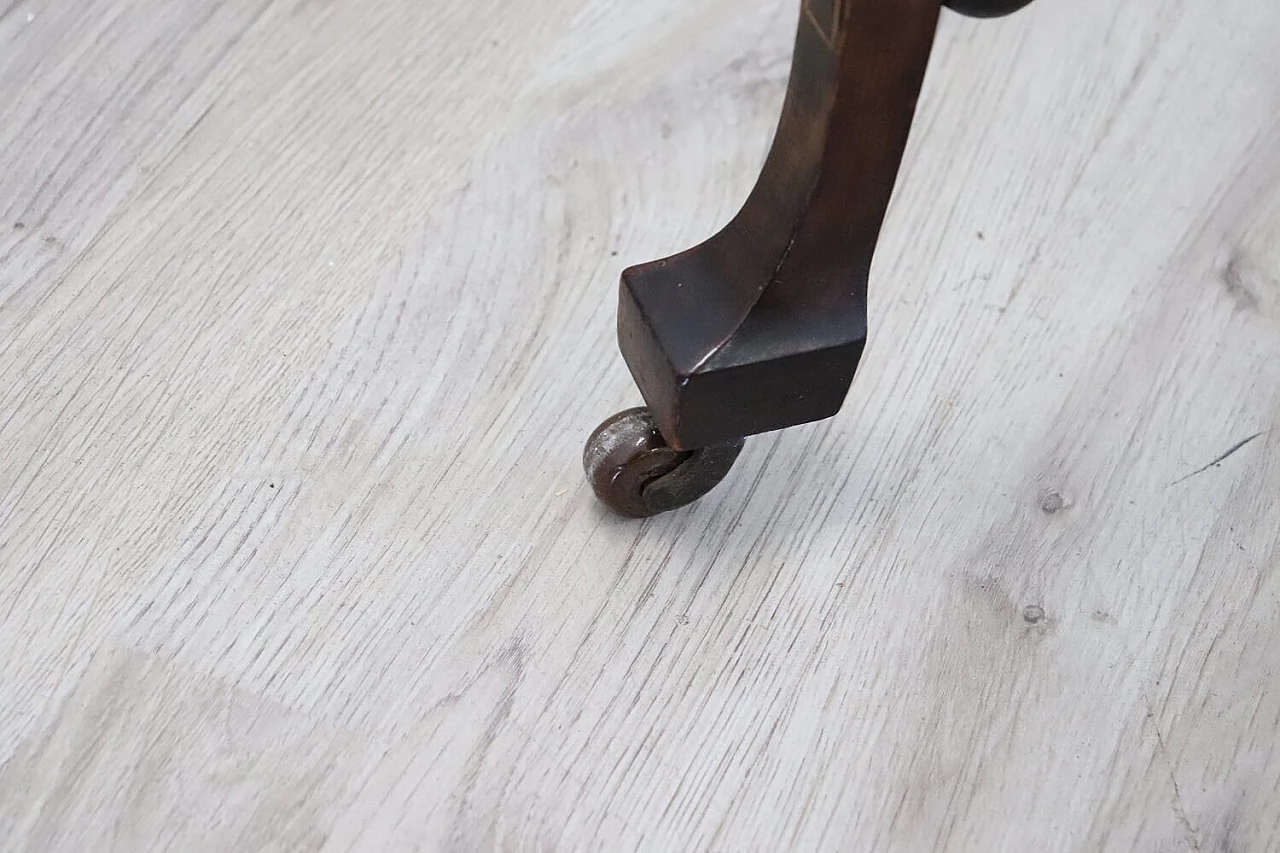 Inlaid rosewood gaming table in Louis XV style, 1940s 7