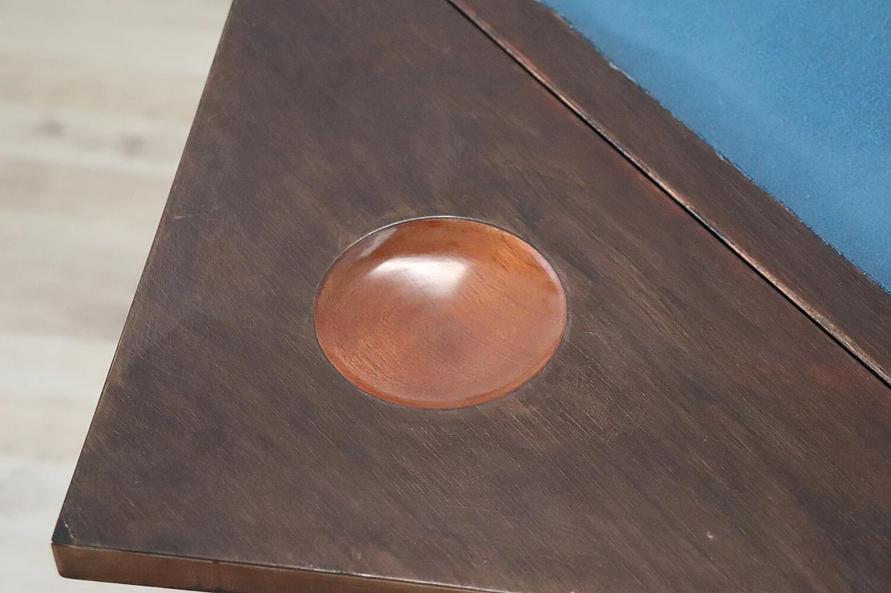 Inlaid rosewood gaming table in Louis XV style, 1940s 12