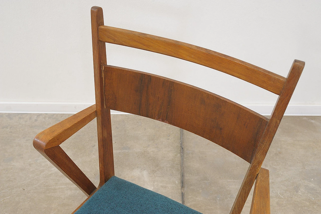 Pair of bent-beech chairs with upholstered seat by Jitona, 1970s 14