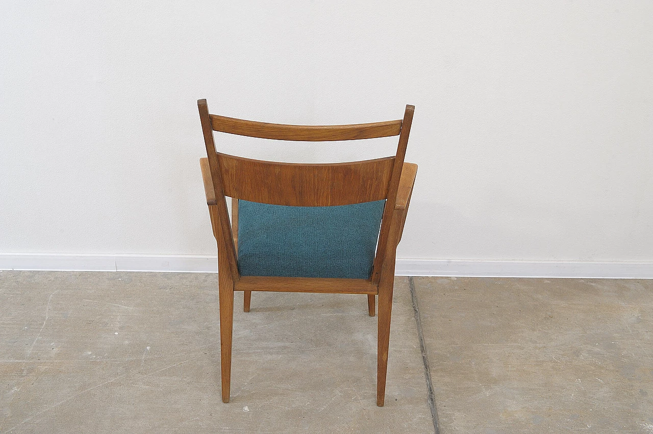 Pair of bent-beech chairs with upholstered seat by Jitona, 1970s 16