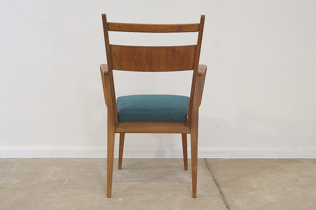 Pair of bent-beech chairs with upholstered seat by Jitona, 1970s 17