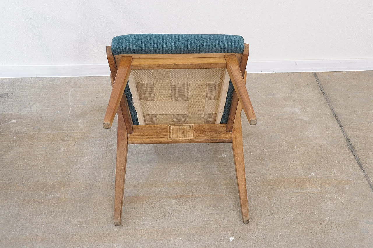 Coppia di sedie in faggio curvato con seduta imbottita di Jitona, anni '70 21