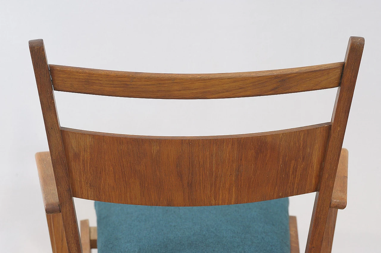 Pair of bent-beech chairs with upholstered seat by Jitona, 1970s 26