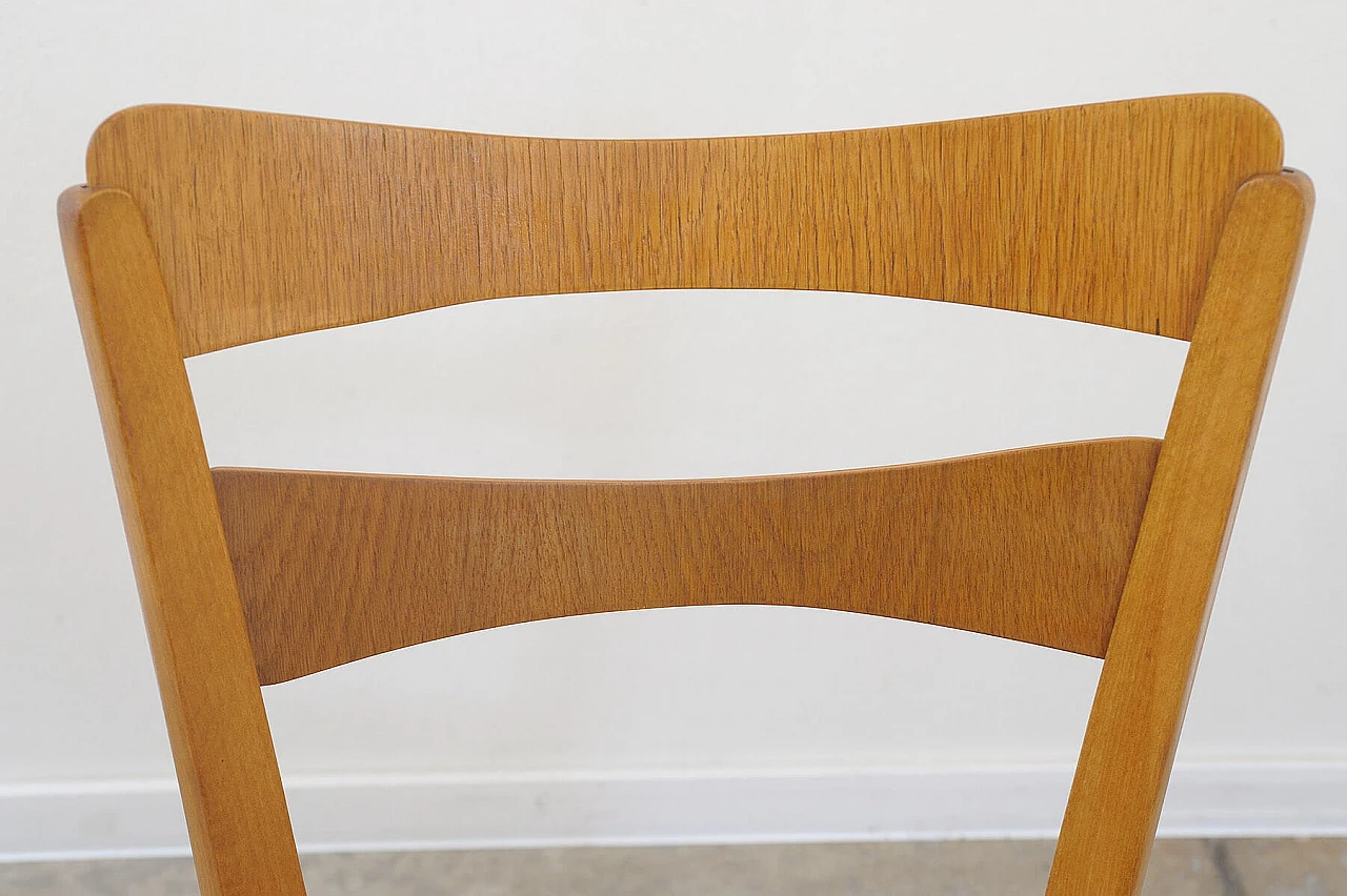 4 Chairs in beech and brown fabric by Tatra Nábytok, 1960s 21