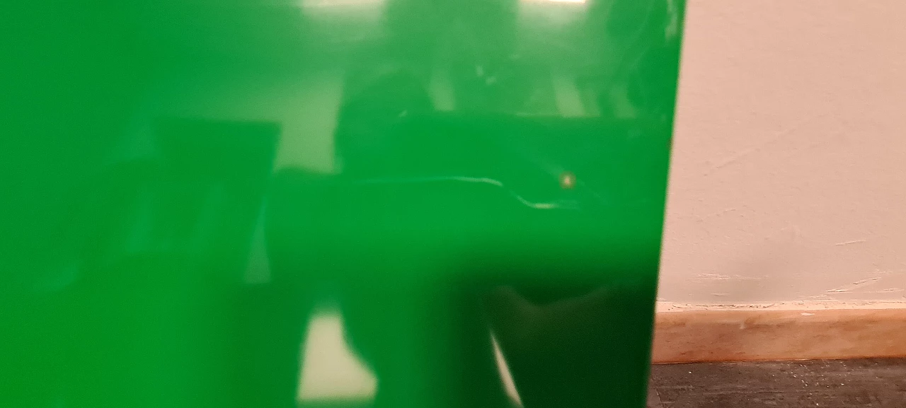 Coppia di mensole in plastica verde di Marcello Siard per Kartell, anni '70 5