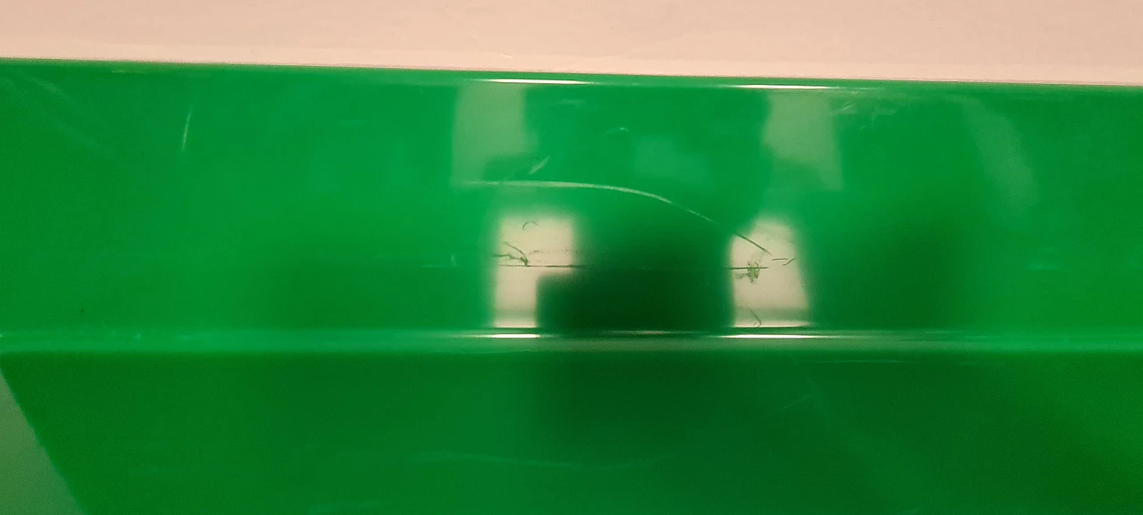 Coppia di mensole in plastica verde di Marcello Siard per Kartell, anni '70 11