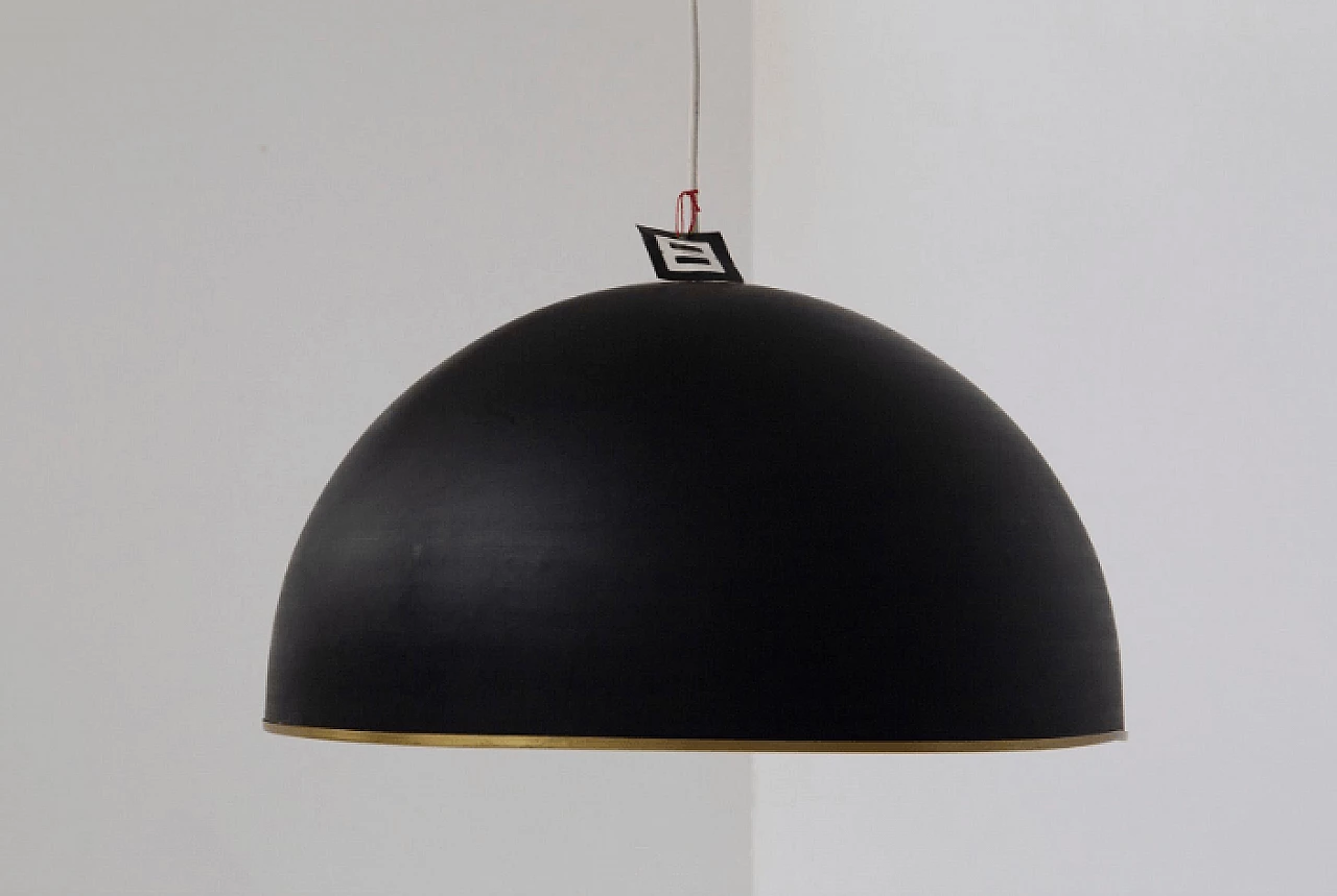 Metal hanging lamp by Angelo Beighi for Esperia, 1980s 2