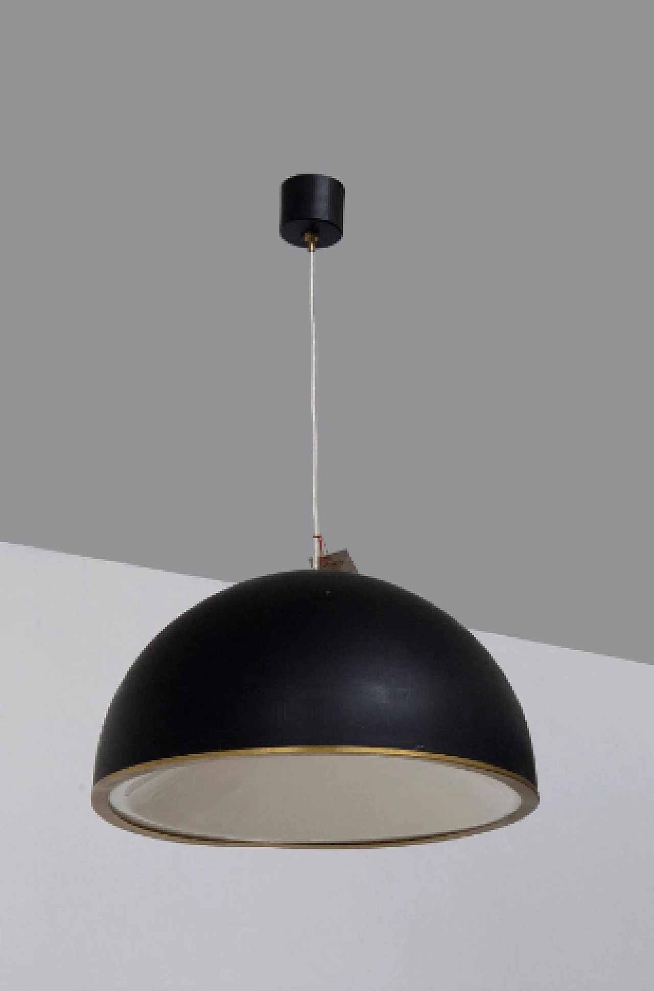 Metal hanging lamp by Angelo Beighi for Esperia, 1980s 6