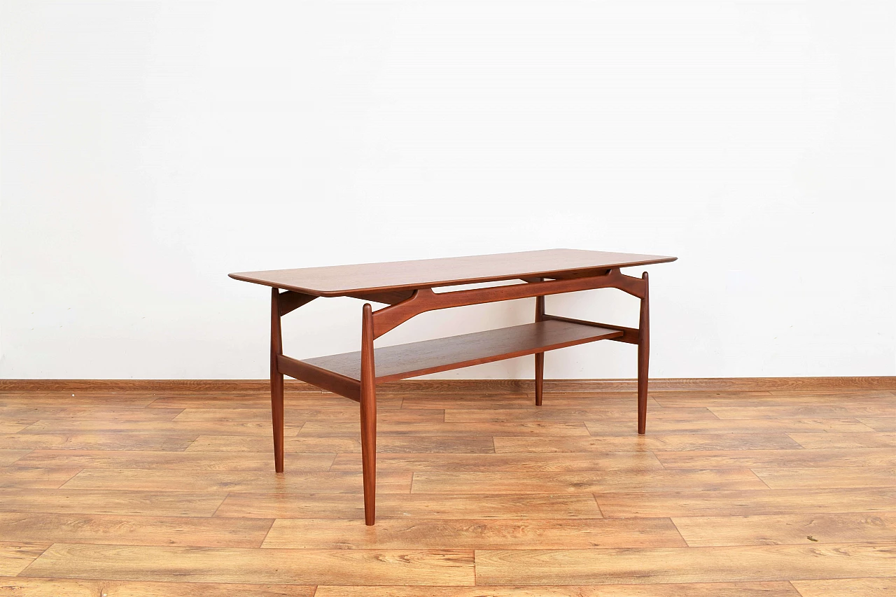 Danish teak double-shelf coffee table, 1960s 3