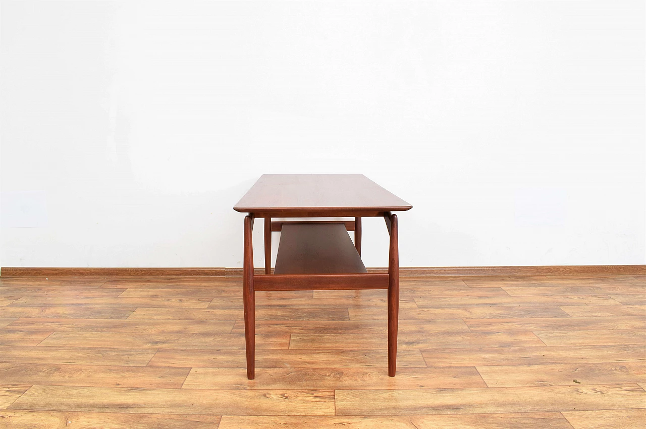 Danish teak double-shelf coffee table, 1960s 4