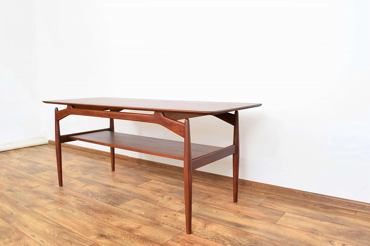 Danish teak double-shelf coffee table, 1960s 6