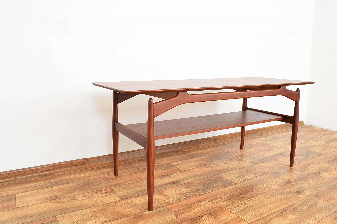 Danish teak double-shelf coffee table, 1960s 7