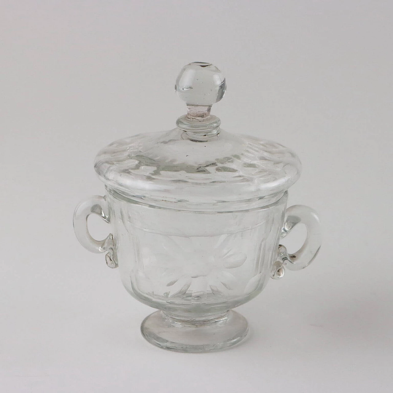 Coppa e vaso in vetro di Murano molato, '700 3