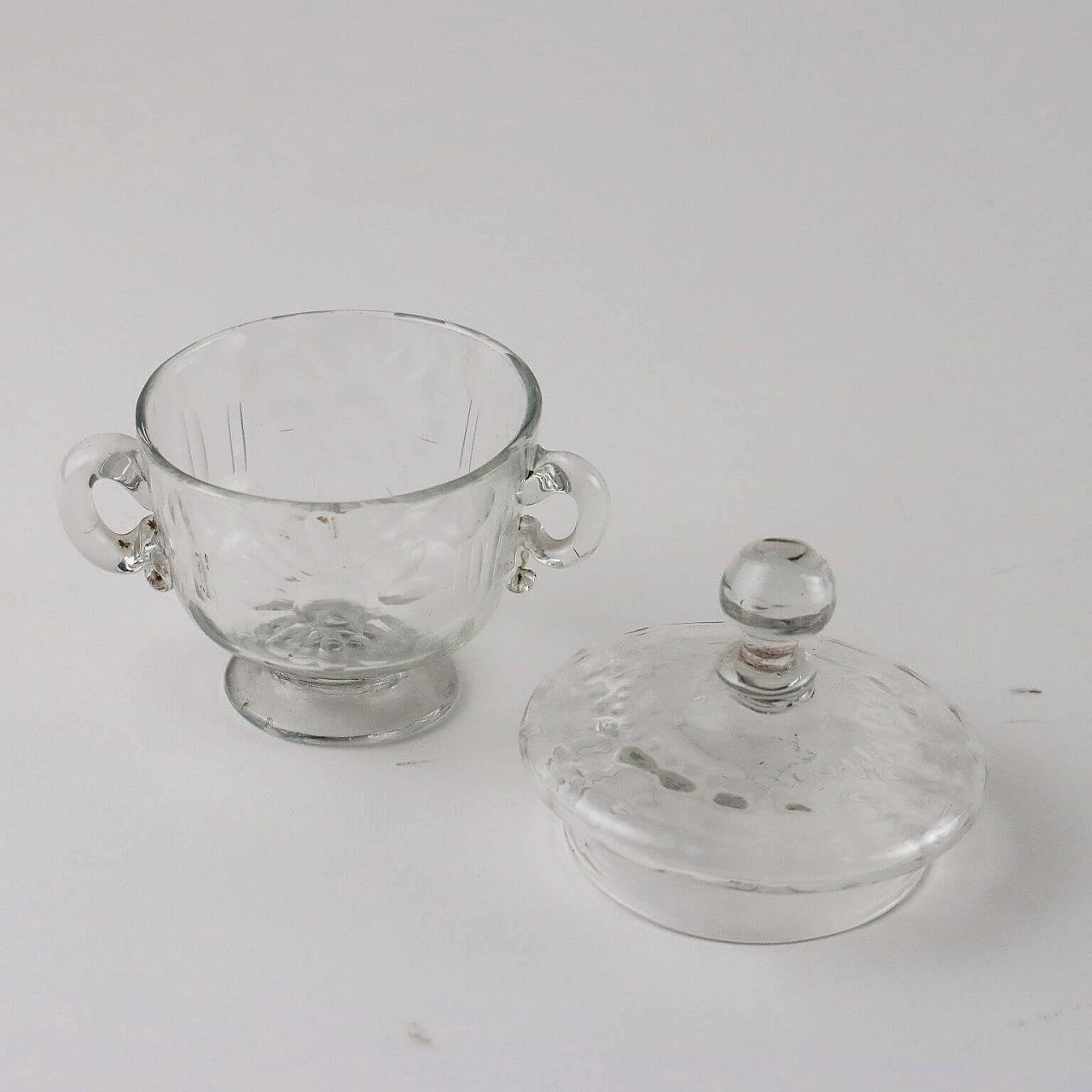 Coppa e vaso in vetro di Murano molato, '700 5