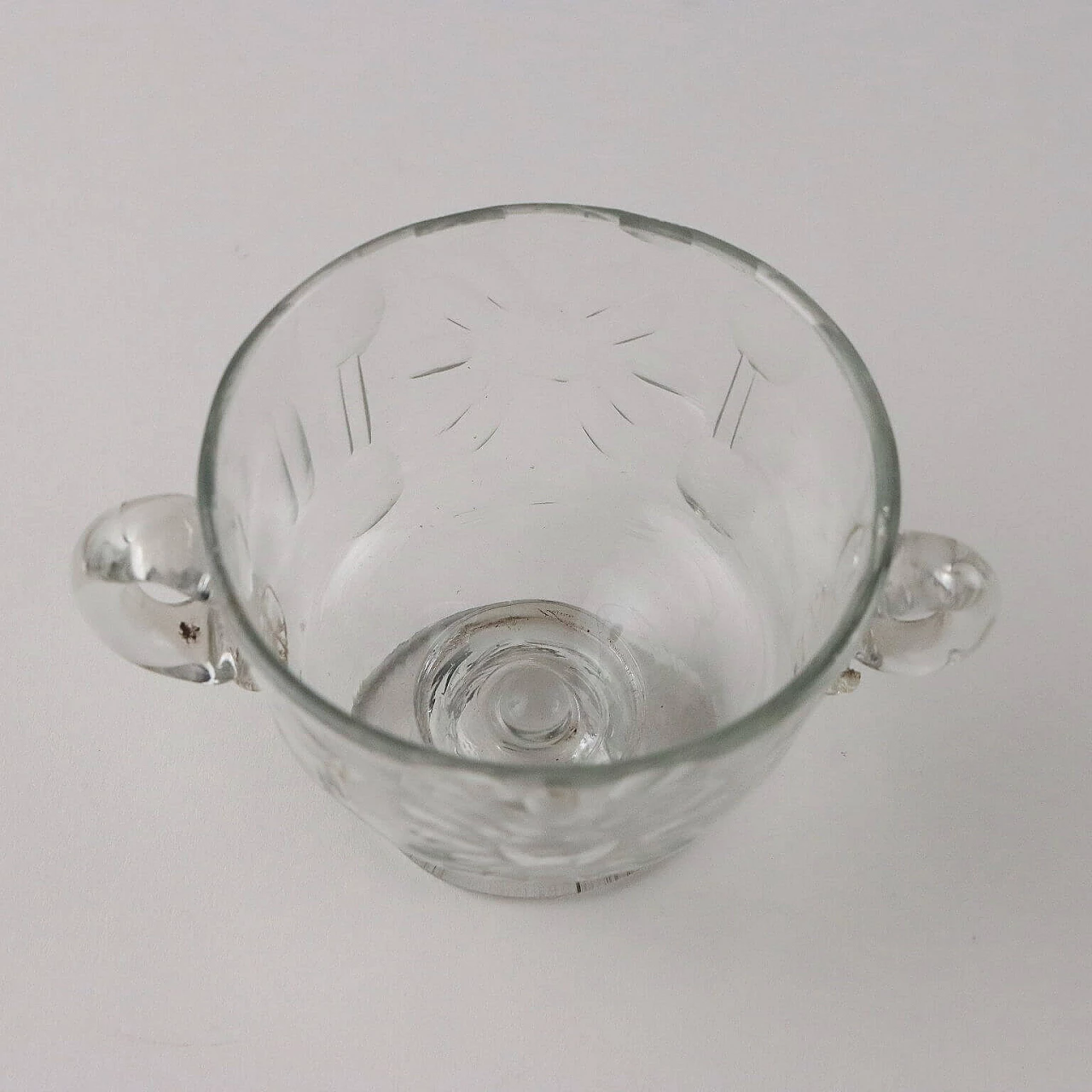 Coppa e vaso in vetro di Murano molato, '700 6