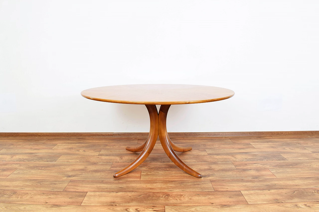 Walnut coffee table by Alma, 1960s 1