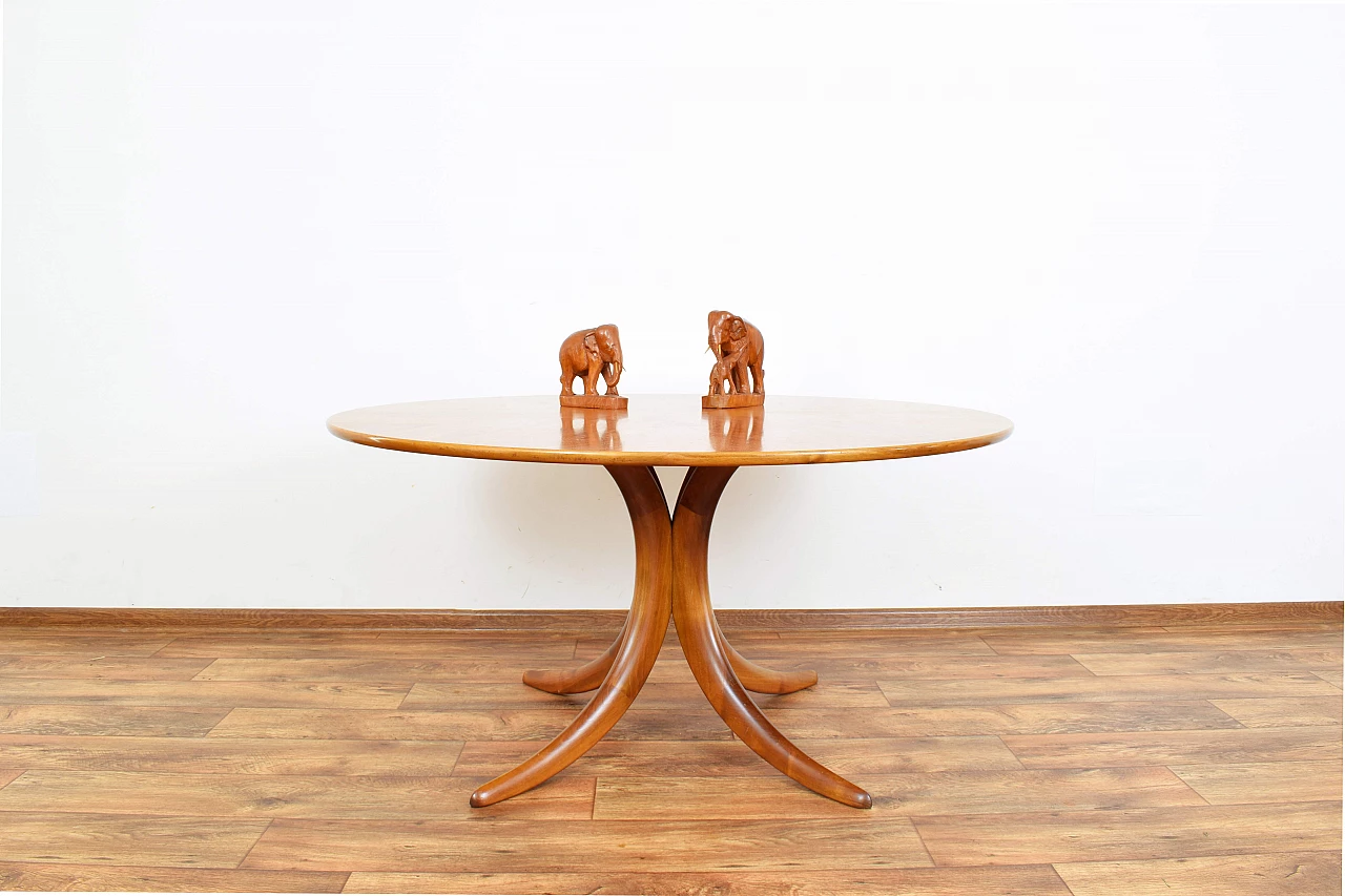 Walnut coffee table by Alma, 1960s 3