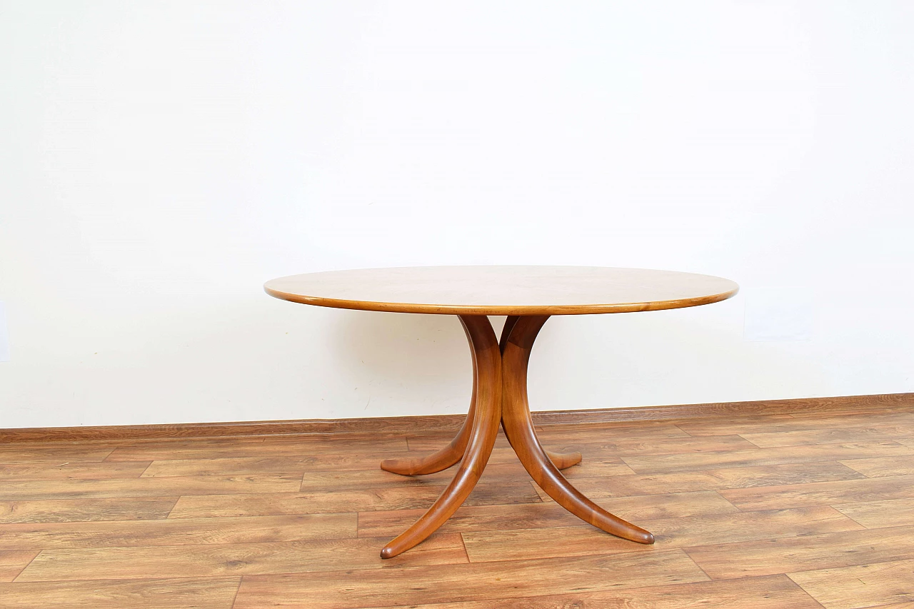 Walnut coffee table by Alma, 1960s 4