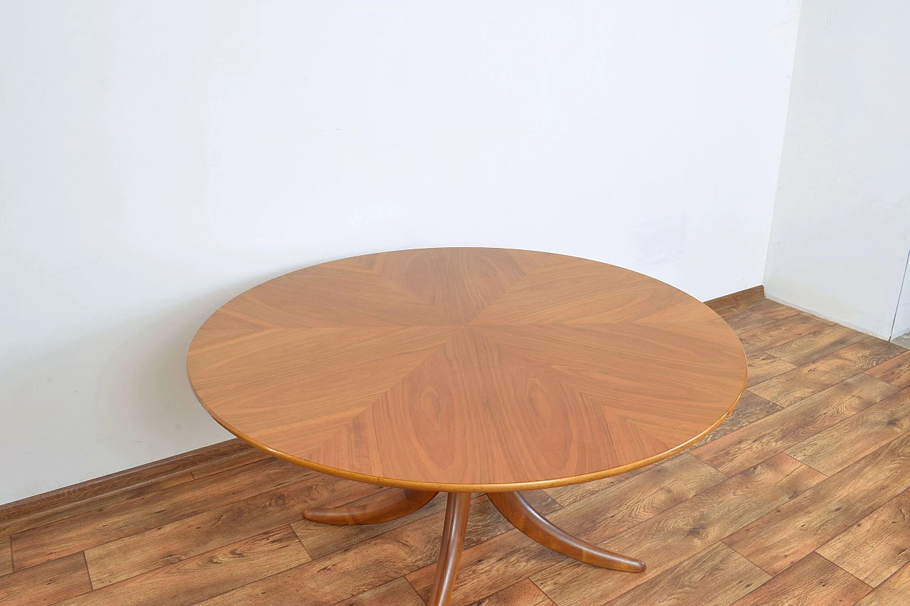 Walnut coffee table by Alma, 1960s 7
