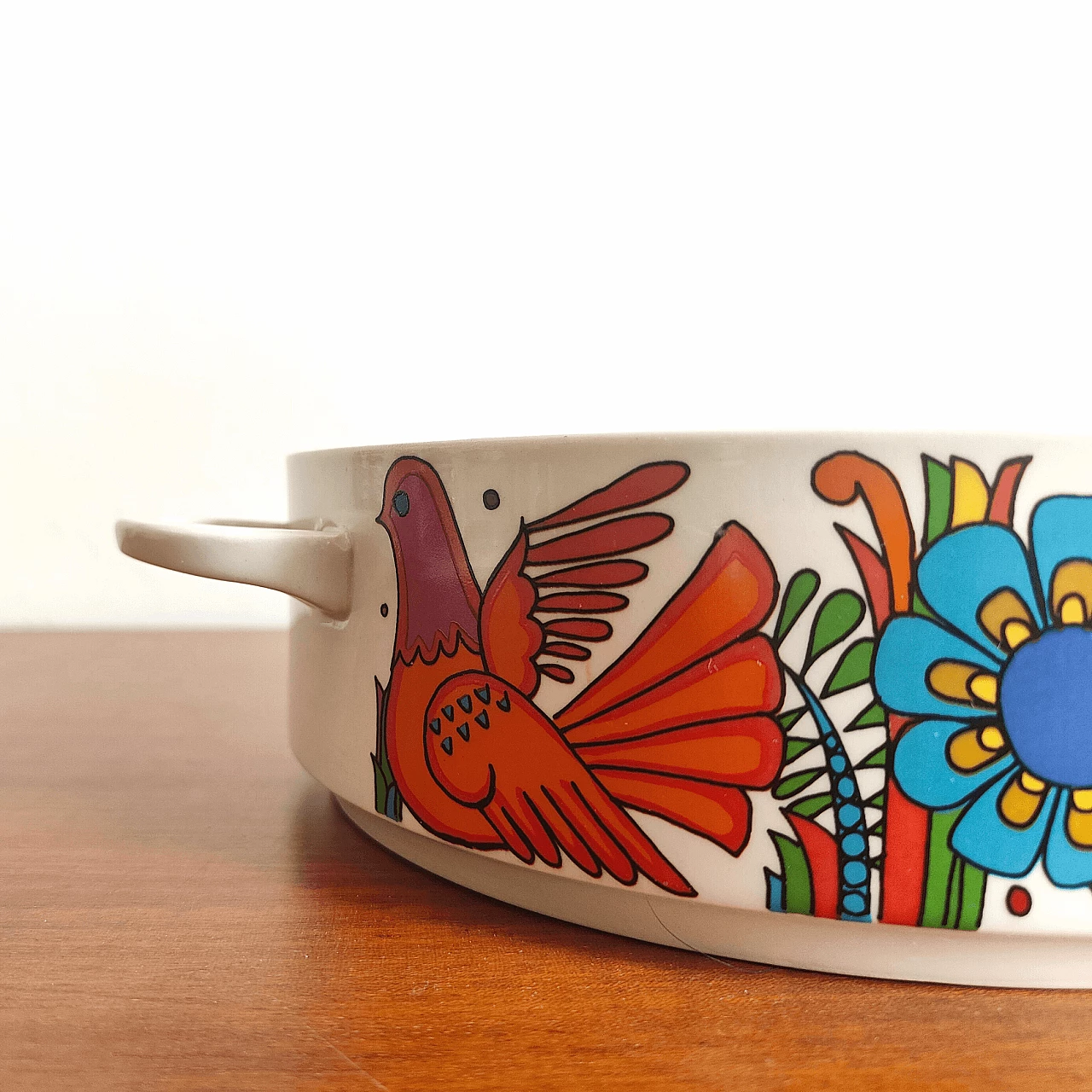 Zuppiera Acapulco in ceramica stampata di Villeroy & Boch, anni ’70 5