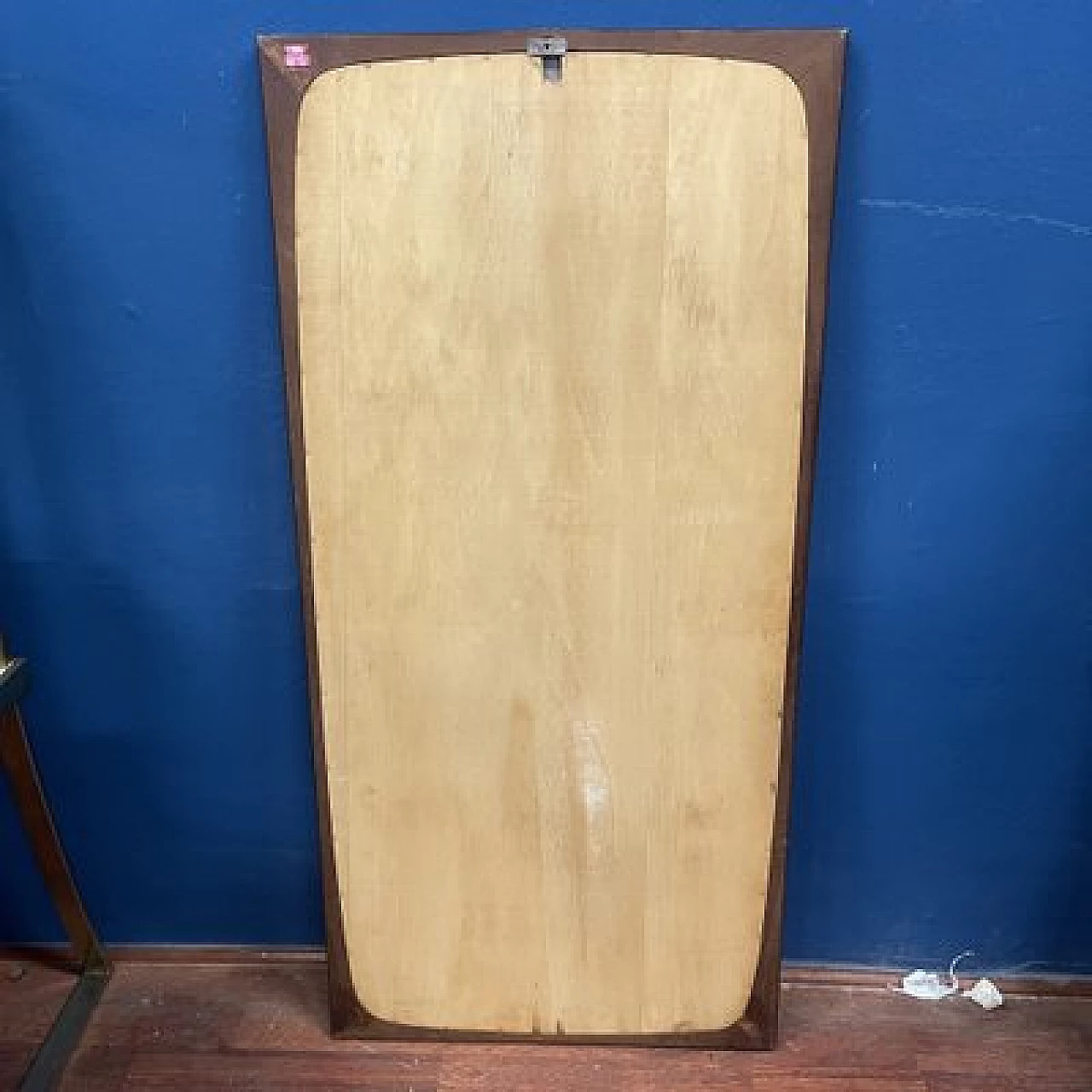 Specchio con cornice in teak di ISA Bergamo, anni '60 3