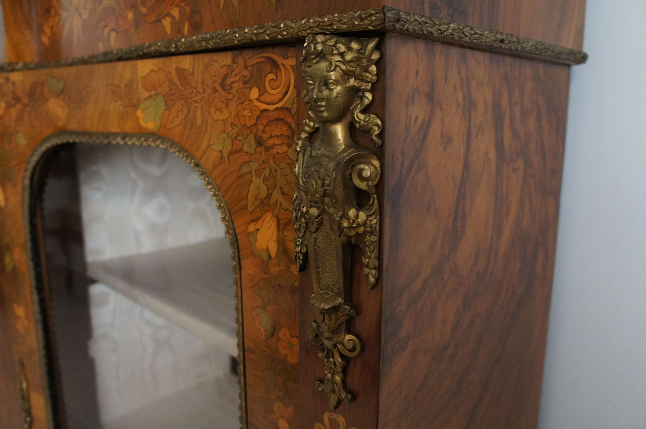French Boulle-style inlaid and paneled wood sideboard, mid-19th century 3