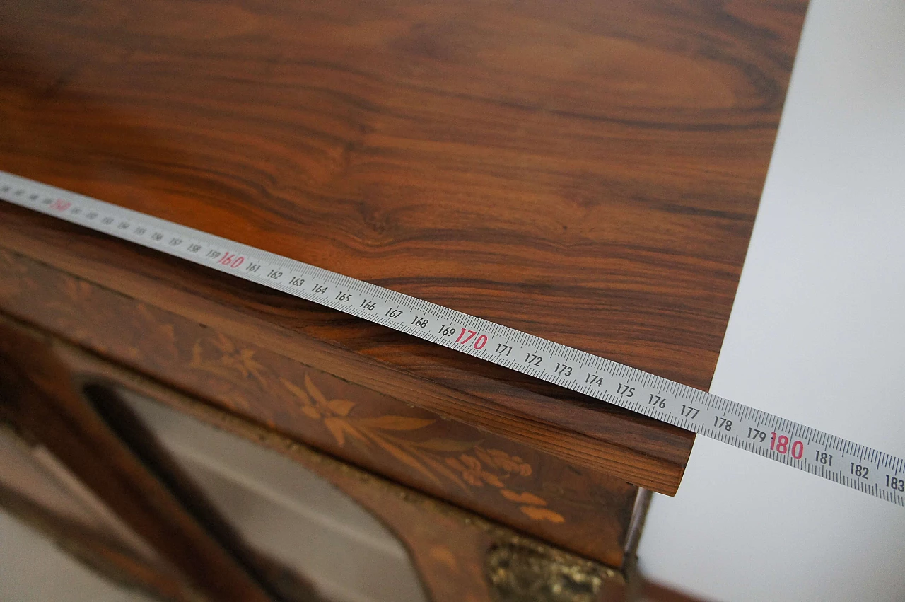 French Boulle-style inlaid and paneled wood sideboard, mid-19th century 15