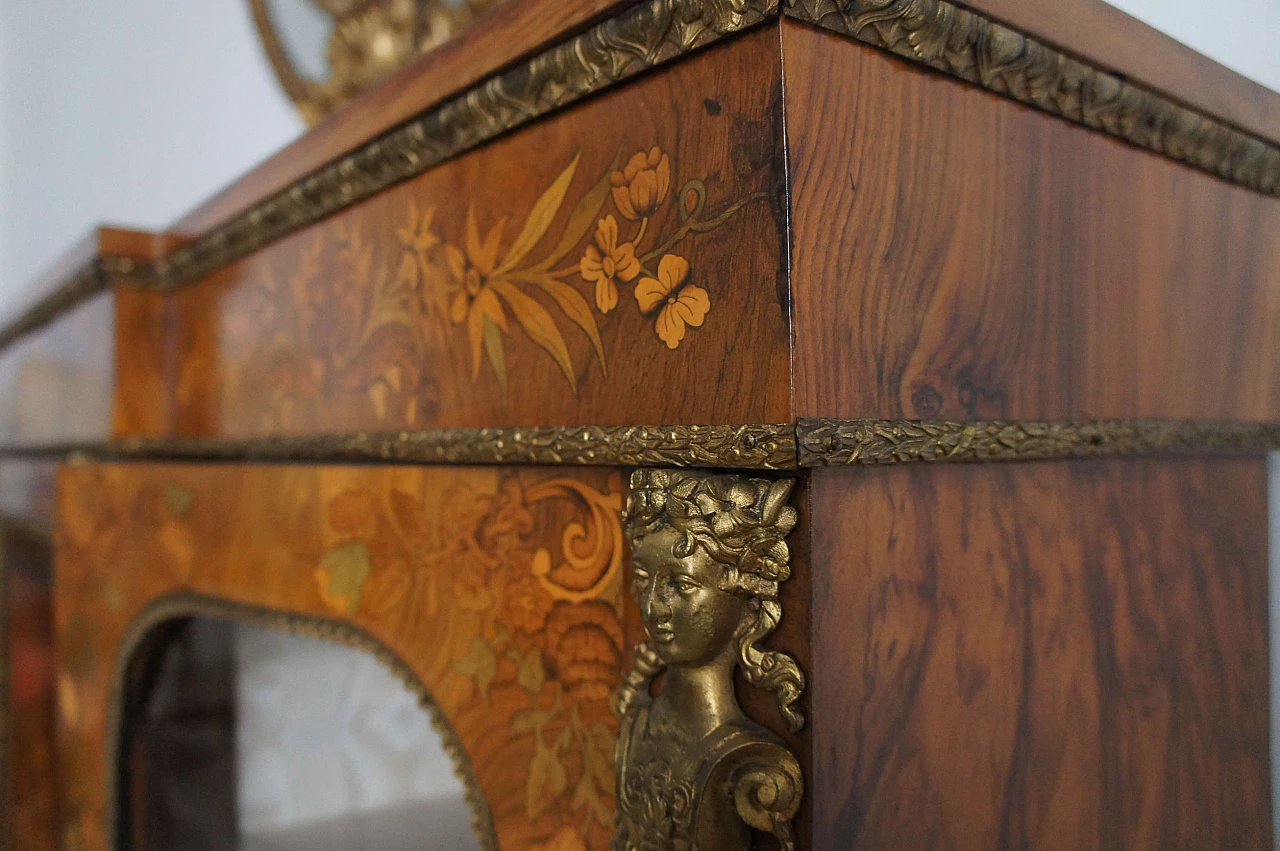 French Boulle-style inlaid and paneled wood sideboard, mid-19th century 26