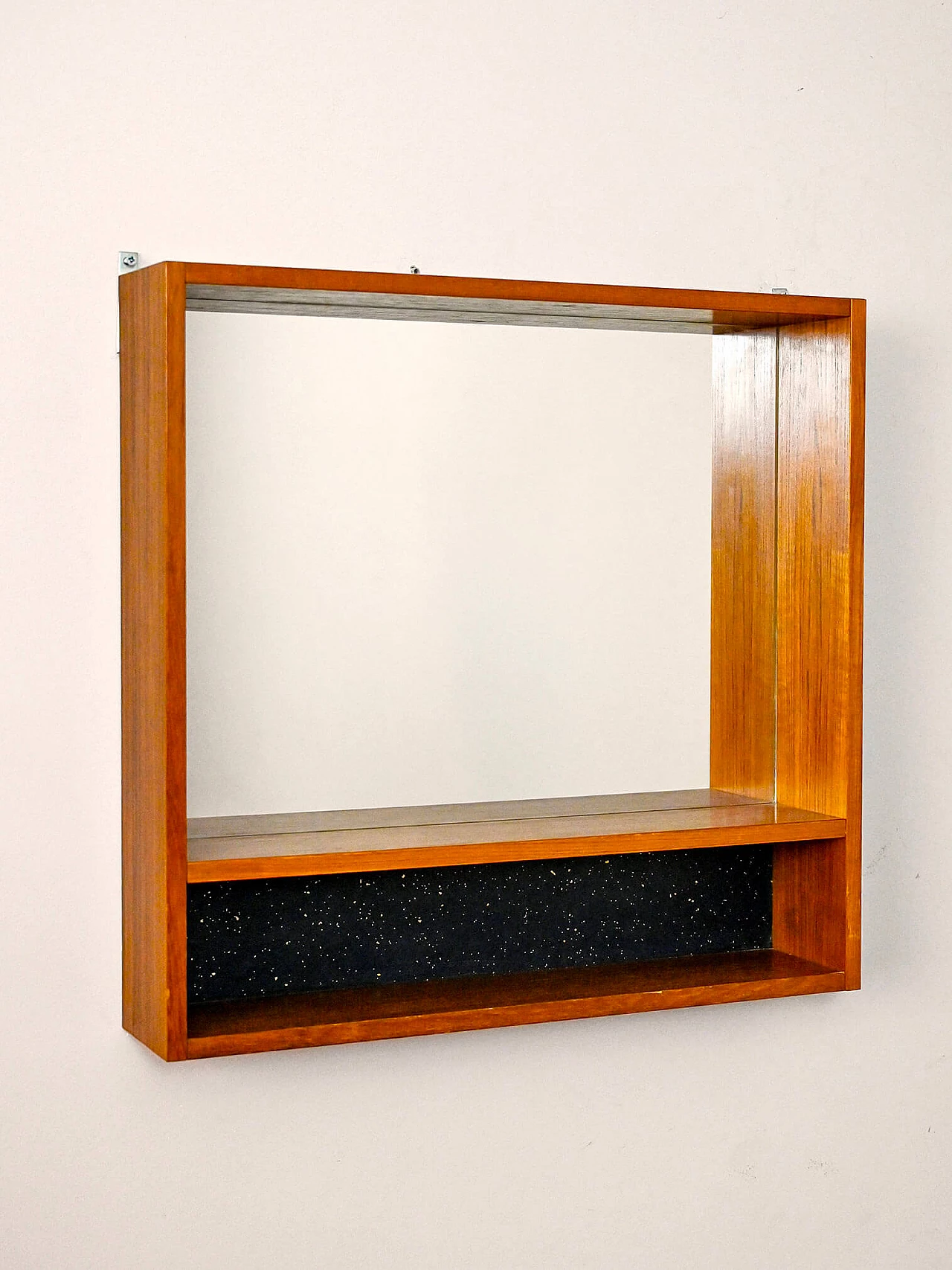 Teak mirror with shelf, 1960s 3