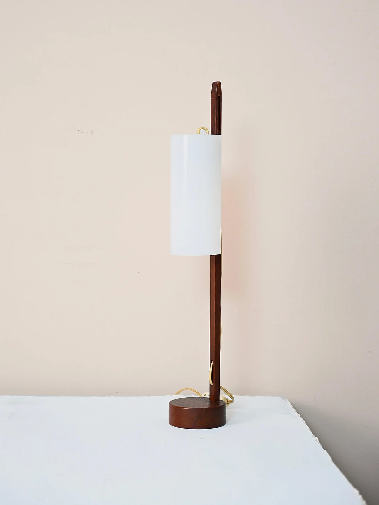 Teak and bakelite table lamp by Hans Agne Jakobsson for Markaryd, 1950s 4