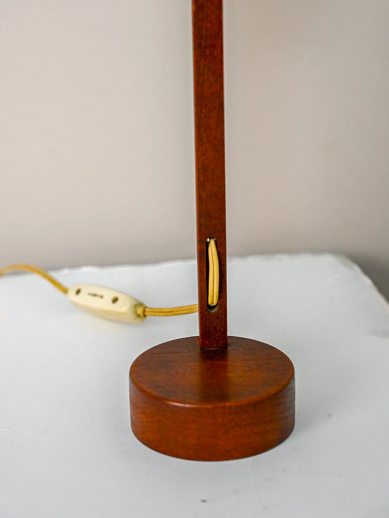 Teak and bakelite table lamp by Hans Agne Jakobsson for Markaryd, 1950s 10