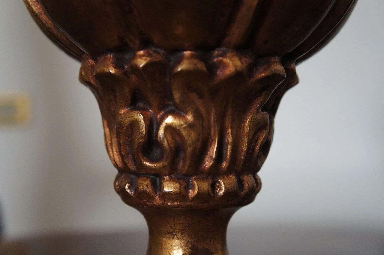 Table lamp decorated with gold leaf, 1920s 3