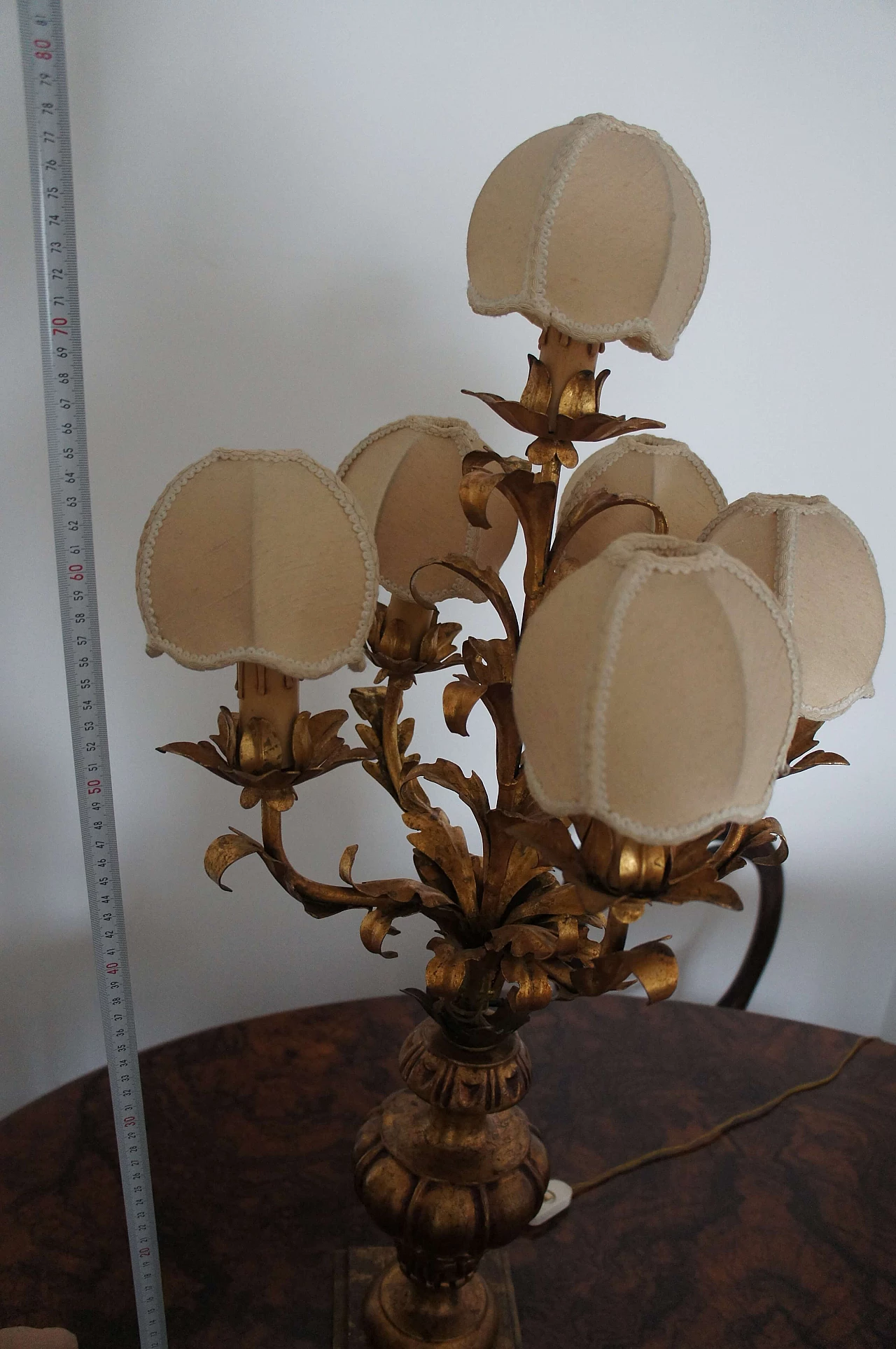 Table lamp decorated with gold leaf, 1920s 4