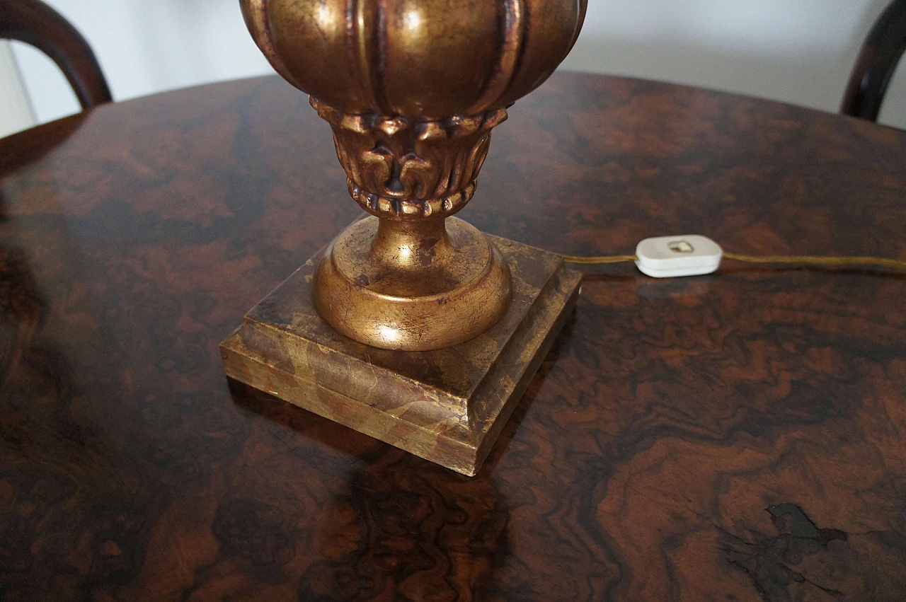 Table lamp decorated with gold leaf, 1920s 5