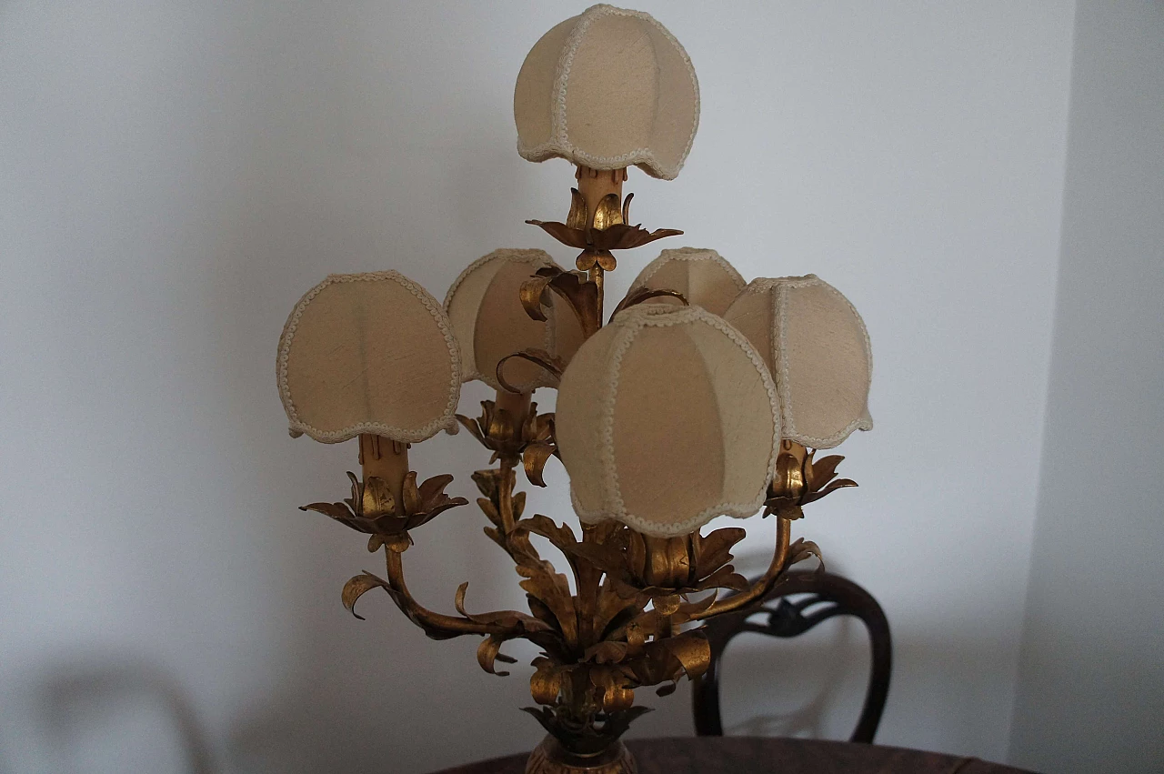 Table lamp decorated with gold leaf, 1920s 8