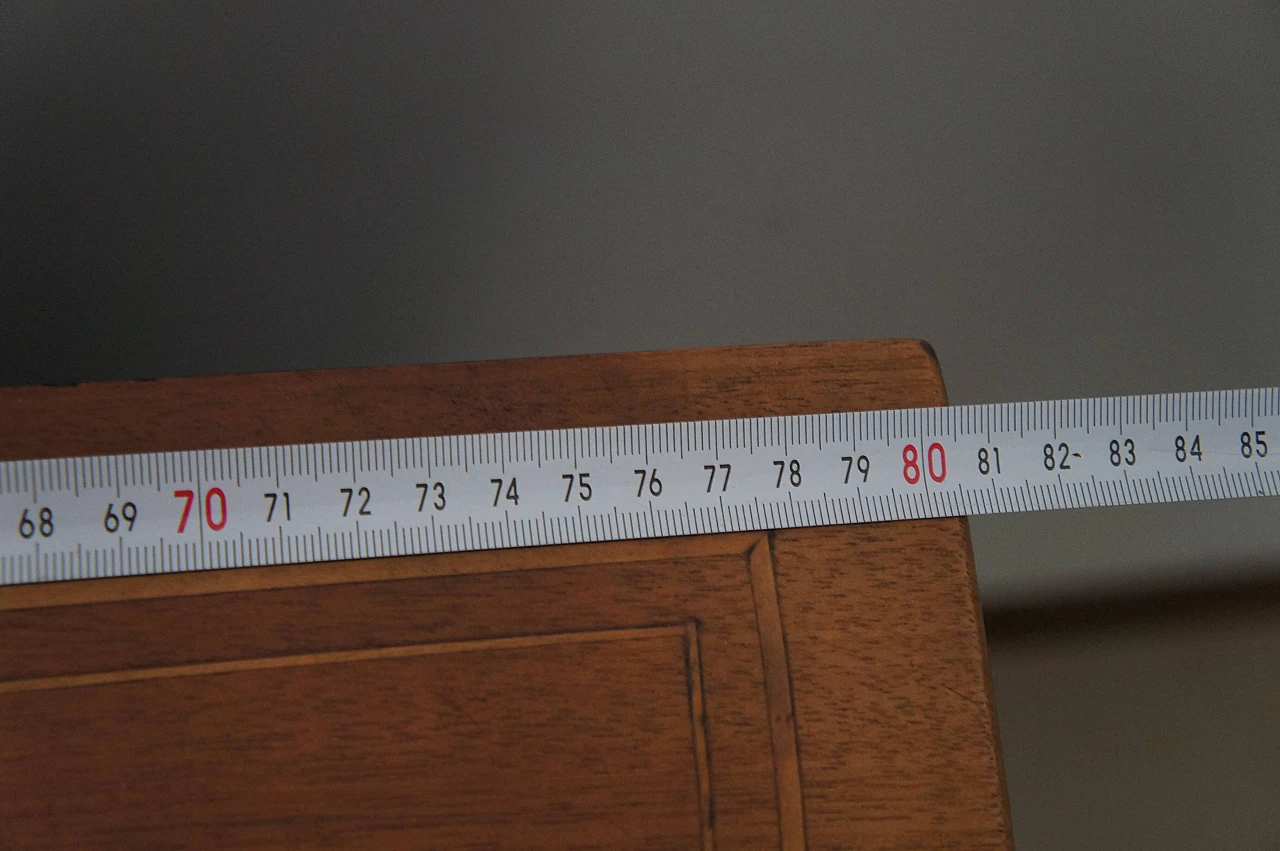 Wooden corner console table with inlays, early 20th century 8