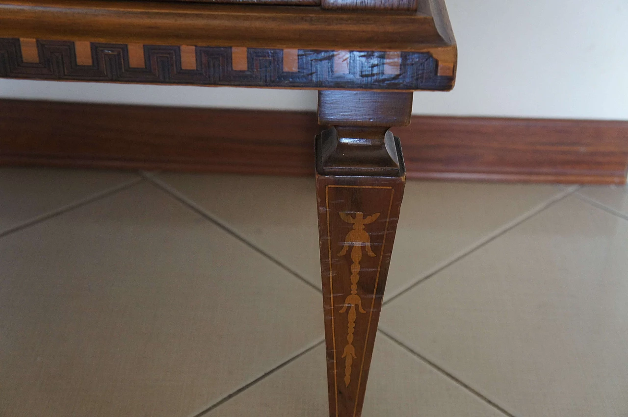 Walnut sideboard with bois de rose inlay, 1940s 4
